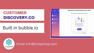 Customer Discovery platform built in Bubble.io
