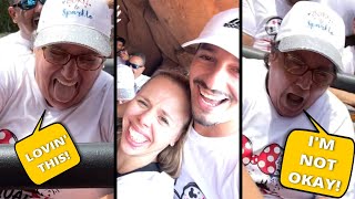 My 64 year old mom goes on her 1st roller coaster at Disney Magic Kingdom