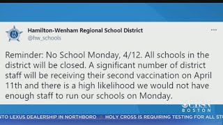 No School In Hamilton-Wenham After Staff Gets Second Vaccine