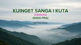 Kuinget Sanga I Kuta (KARAOKE) - Plato Ginting | NADA PRIA
