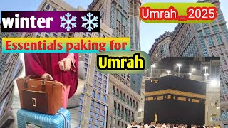 What To Pack For Umrah For Ladies 2025 / Umrah Packing List for Winter/ Umrah & Ziyarat Preparation