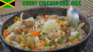 Curry Chicken and Rice Jamaican Outdoor Cooking