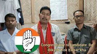 ROMAN SCRIPT RENAI CONGRESS HAPANG FAI KHAI SAKHA CONGRESS CANDIDATE BG BIKASH DEBBARMA 