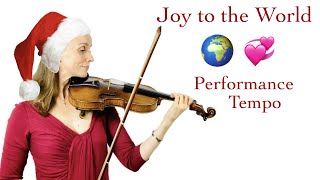 Joy to the World on violin - in performance tempo