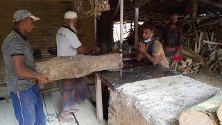 Amazing Fastest Large Wood Sawmill Wood Cutting / Wood Cutting Machine And Technology