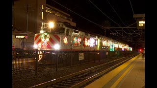 Caltrain Holiday Train At Burlingame, CA
