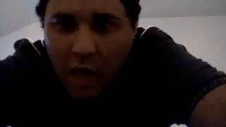 Aaron Callaway rapping at home freestyle