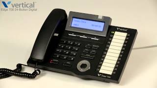 How do I use the Hold and and Call Park features on the Edge 700 24 button digital phone