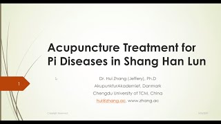 Acupuncture treatment for Pi diseases in Shang Han Lun