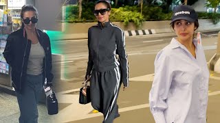 Malaika Arora ने तो 20 साल की लड़कियों को भी पीछे छोड़ दिया AIRPORT LOOK देखलो #malaikaarora