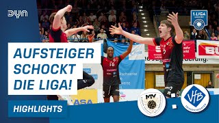 Sie haben keine Angst vor großen Namen! 💪| Match Highlights | 1. Volleyball Bundesliga Männer