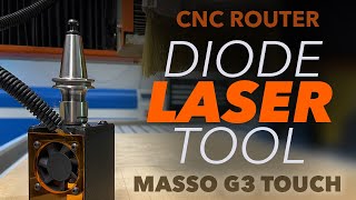 CNC Router Diode Laser Tool for the Masso G3 Touch