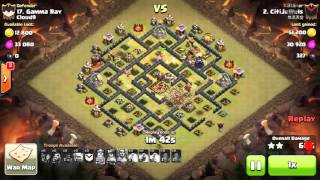 Clash of clans 悠活天堂 部落战9，10本三星