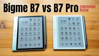 Bigme B7 vs B7 Pro e-ink tablet comparison review