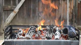 Fireplace Barbeque HD 1080p video for relax, meditation, study or sleep