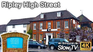 Walking The Whole of Ripley High Street - Slow TV