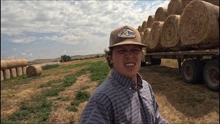 First time driving a Semi! Hauling bales