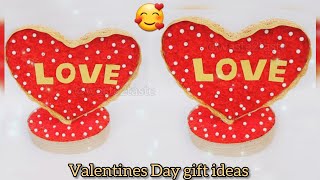 Valentines day gift ideas❤️/Last minute gift ideas for valentines day /How to make Love show piece..