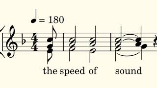 THE SPEED OF SOUND