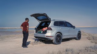 Solo drive | Black tea | Slow reading moments  - Um Al Quwain, UAE [ASMR]