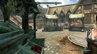 Enjoying some Skyrim before going to sleep