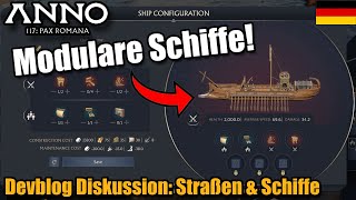 ANNO 117 Devlog Diskussion #1 - Von KURVIGEN Straßen und MODULAREN Schiffen