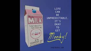 A fake ad for a made-up milk company