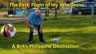 The first flight of the drone