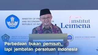 Pidato Menteri Abdul Mu'ti pada Konferensi Internasional Literasi Keagamaan Lintas Budaya (ICCCRL)