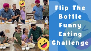 Flip The Bottle | Funny Eating Challenge | Punjabi's Junction