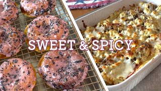 Sweet & Spicy: Lemon and Blueberry Donuts and Mexican Breakfast Casserole