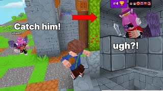 🔥I trapped the person chasing me in sky wars.[part.2] #minefun #skywars #trap