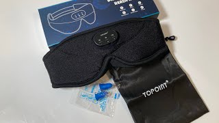 Wireless Sleep Mask with Bluetooth Headphones With White Noise, Timer & Blocks Light #sleepmask