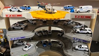 NYPD 1/64 Scale 4 Story Parking Garage With Helicopter Landing Pad ￼