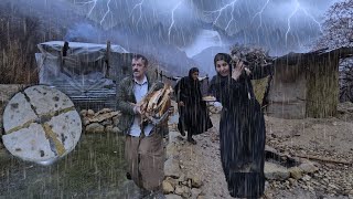 Storm, rain and thunder in the mountains | The resistance of a hardworking family of Iranian nomads