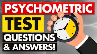 25 PSYCHOMETRIC TEST PRACTICE QUESTIONS & ANSWERS! (Pass your TEST with 100%!)