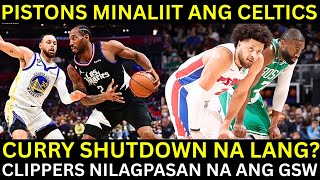 Clippers NILAGPASAN na ang Warriors! Curry SHUTDOWN na? | Pistons MINALIIT ang Celtics!