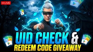🔴 [ LIVE UID CHECK ] KRISH GAMER IS LIVE || REDEEM CODE GIVEAWAY 🤑 || #freefire #freefirelive #ff
