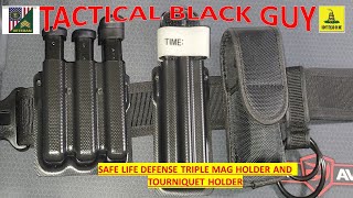 SAFE LIFE DEFENSE TRIPLE MAG HOLDER AND TOURNIQUET HOLDER REVIEW!!