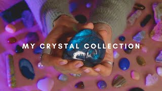 a tingly ASMR crystal show & tell 💎 soft spoken & relaxing {tapping, scratching}