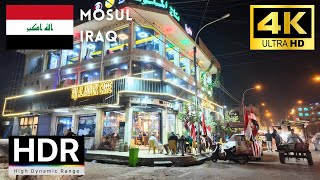 🇮🇶Mosul 4k walk - Iraq 4K Night Walking Tour｜4K 60fps