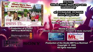 🔴 2025-08-16 | CREDITE VIDEO MRTV.ca Montreal - La Grande Sainte Marie à la manière du Maramureș