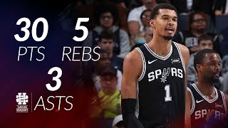 Victor Wembanyama 30 pts 5 rebs 3 asts vs Grizzlies 25/26 season