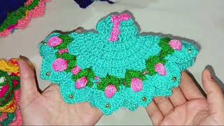 😀Beautiful❤️👆💫 winter dress collection 😍for laddugopalji /fancy woolen dress stock #crochet#viral