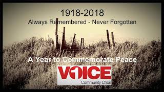 One Voice Community Choir - Always Remembered (Peace Theme) 2018