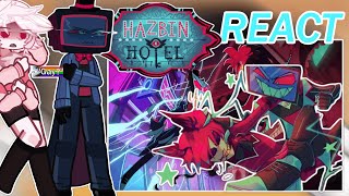 Hazbin Hotel react to Vox (and Alastor) | Radiosilence | Gacha Life 2 Reaction | 2x