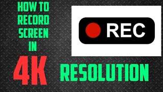 HOW TO RECORD LAPTOP /COMPUTER SCREEN IN 4K/1080 RESOLUTION | RECORD SCREEN | TECHNI PEDY | #3
