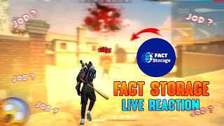@Fact storage live reaction on my gameplay |  [ free fire highlights ] #nonstop gaming