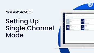Content: Setting Up Single Channel Mode
