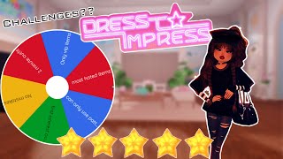DRESS TO IMPRESS but with CHALLENGES